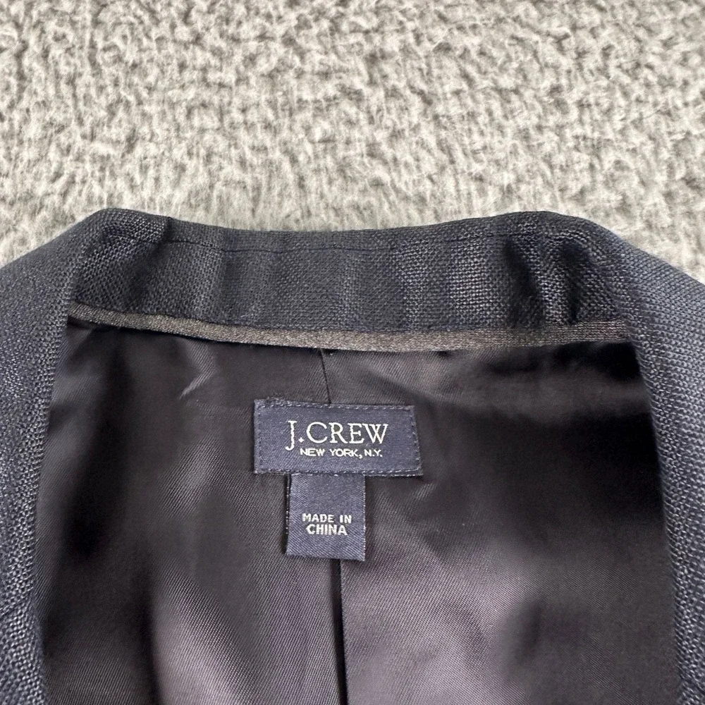 JCrew Ludlow Jacket Mens 36 Irish Linen Navy Two Button Sport‎ Coat Summer